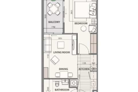 Appartement à Jumeirah Village Circle, Dubai, studio, 37 m², № 92616 - photo 4