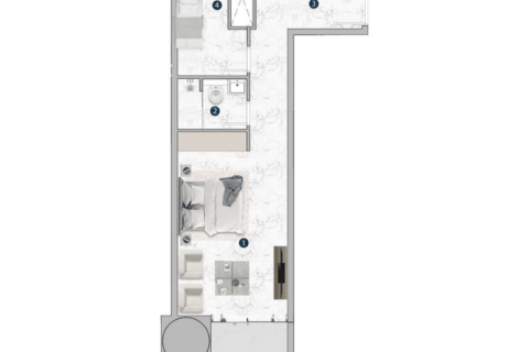 Apartamento en Dubai Marina, Dubai, estudio, 61 m², № 92621 - foto 10