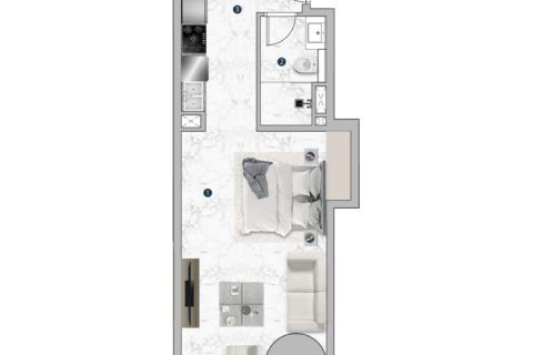 Apartamento en Dubai Marina, Dubai, estudio, 61 m², № 92621 - foto 4