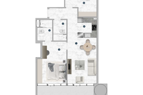 Apartamento en Dubai Marina, Dubai, estudio, 61 m², № 92621 - foto 11