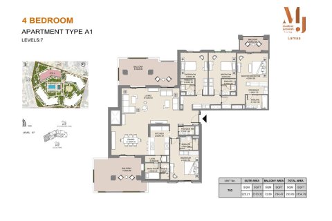 Apartment in Madinat Jumeirah Living, Umm Suqeim, Dubai 1 bedroom, 68 sq.m. № 103950 - photo 6