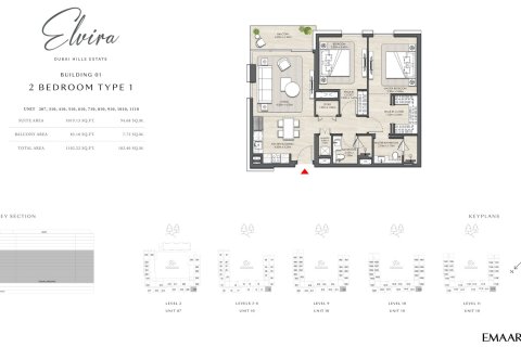 Apartment in Dubai Hills Estate, Dubai 1 bedroom, 64 sq.m. № 103965 - photo 5