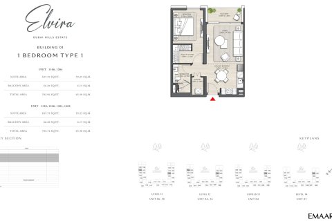 Apartment in Dubai Hills Estate, Dubai 1 bedroom, 64 sq.m. № 103965 - photo 6