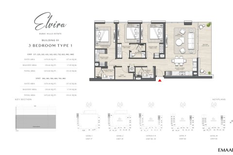 Apartment in Dubai Hills Estate, Dubai 1 bedroom, 64 sq.m. № 103965 - photo 3