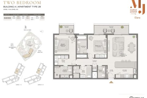 Apartment in Elara in Umm Suqeim, Dubai 1 bedroom, 67 sq.m. № 103953 - photo 4