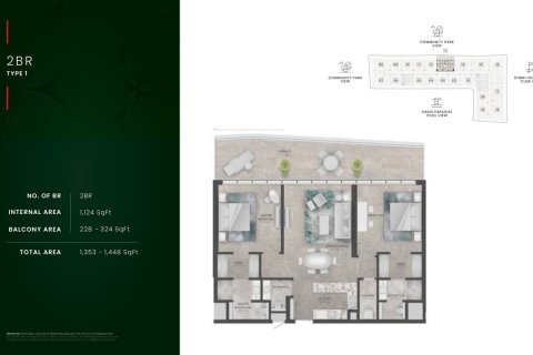 Apartment in Dubai Hills Estate, Dubai 1 bedroom, 96 sq.m. № 103649 - photo 4