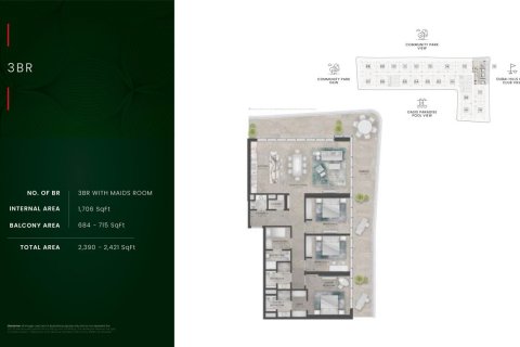 Apartment in Dubai Hills Estate, Dubai 1 bedroom, 96 sq.m. № 103649 - photo 5