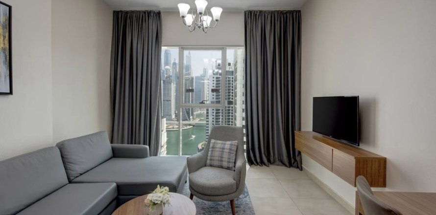 Hotel Apartment in Dubai Marina, Dubai 1 bedroom, 55.7 sq.m. № 58203