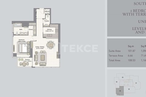 شقة في دبي 1غرف نوم, 107 م² رقم 64599 - صورة 17