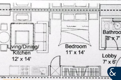 Apartment in DIFC, Dubai studio, 45 sq.m. № 75940 - photo 13