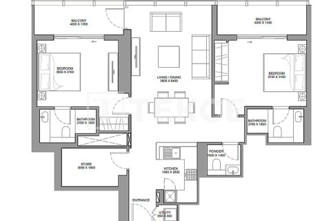 Apartment in Dubai 2 bedrooms, 110 sq.m. № 10421 - photo 6