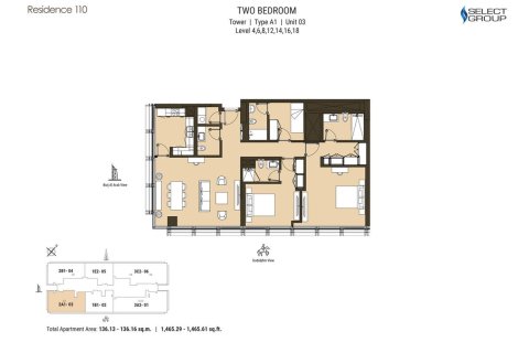 Apartment in Business Bay, Dubai studio, 115 sq.m. № 103672 - photo 3