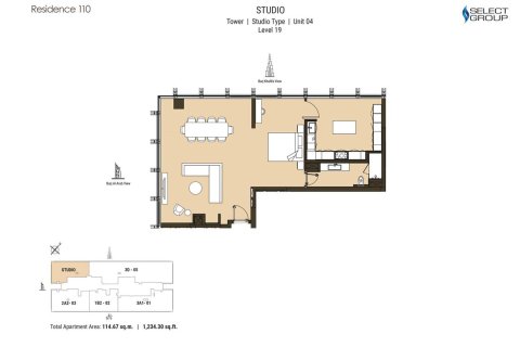 Apartment in Business Bay, Dubai studio, 115 sq.m. № 103672 - photo 5