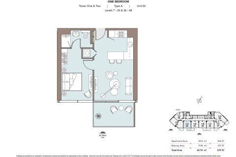 Apartment in Maritime City, Dubai 1 bedroom, 57 sq.m. № 103674 - photo 6