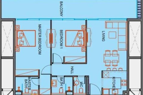 Apartamento en Dubai, 2 dormitorios, 113 m², № 59909 - foto 12