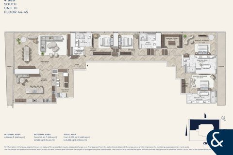 Купить квартиру в Аль-Васле, Дубай: 4 спальни, 490м², № 74674 - фото 4