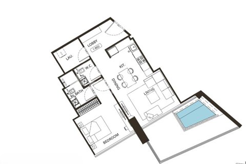 Appartement à Jumeirah Village Circle, Dubai, 1 chambre, 74 m², № 105296 - photo 2
