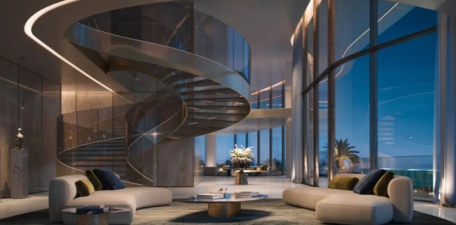 Квартира в Пальме Джумейре, Дубай, 3 спальни, 877.7м², № 53134