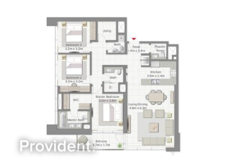 Apartment in CREEK GATE in Dubai Creek Harbour (The Lagoons), Dubai 3 bedrooms № 30837 - photo 11