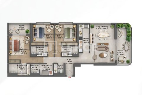 Appartement à Dubai, 2 chambres, 135 m², № 47344 - photo 18