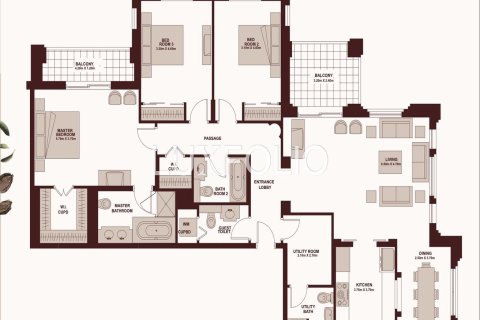 Apartamento en Old Town, Dubai, 3 dormitorios, 183 m², № 45578 - foto 13