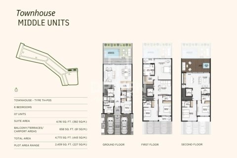 Купить таунхаус в Джумейра Гольф Эстейтс, Дубай: 6 спален, 226.59м², № 142776 - фото 15