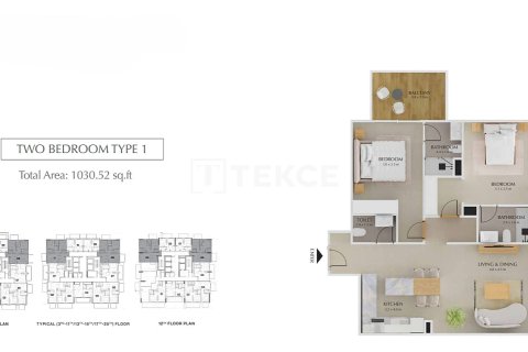 Appartement à Jumeirah Village Triangle, Dubai, 2 chambres, 96 m², № 114917 - photo 20