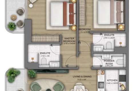 Apartamento en Maritime City, Dubai, 1 dormitorio, 78 m², № 103571 - foto 16