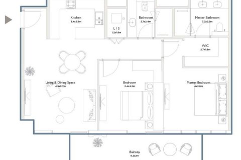 Apartment in Jumeirah Islands, Dubai 1 bedroom, 77 sq.m. № 103584 - photo 6