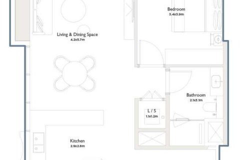 Apartment in Jumeirah Islands, Dubai 1 bedroom, 77 sq.m. № 103584 - photo 5