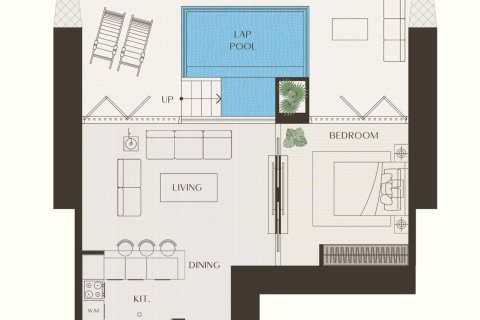 Apartment in ONE BY BINGHATTI in Business Bay, Dubai 57 sq.m. № 104011 - photo 6