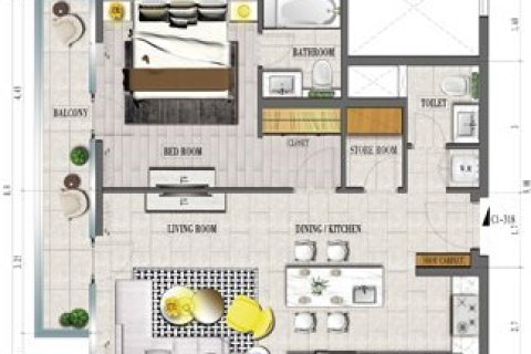 Apartment in Tonino Lamborghini Residences in Meydan, Dubai 1 bedroom, 83 sq.m. № 104006 - photo 10