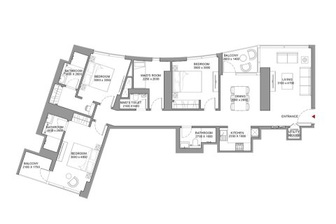 شقة في SKYSCAPE AVENUE في Nadd Al Sheba, دبي 1غرف نوم, 69 م² رقم 104010 - صورة 14