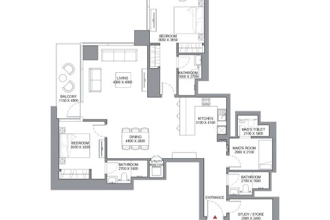 شقة في SKYSCAPE AVENUE في Nadd Al Sheba, دبي 1غرف نوم, 69 م² رقم 104010 - صورة 13