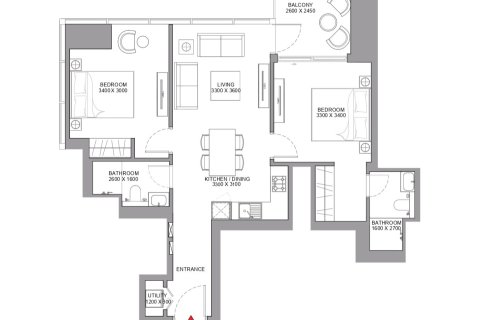 شقة في SKYSCAPE AVENUE في Nadd Al Sheba, دبي 1غرف نوم, 69 م² رقم 104010 - صورة 12