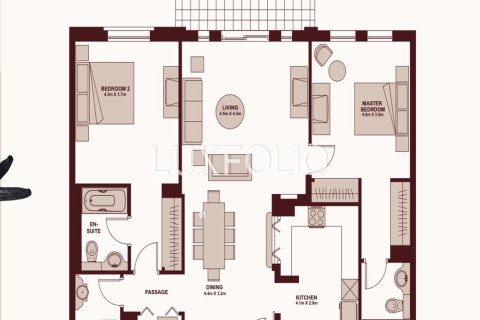 Apartamento en Old Town, Dubai, 2 dormitorios, 123 m², № 45276 - foto 12