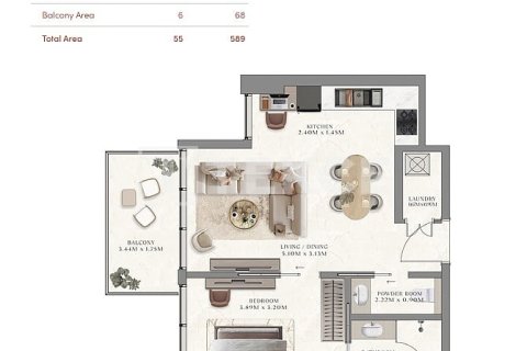 Appartement à Jebel Ali, Dubai, 3 chambres, 133 m², № 142295 - photo 12