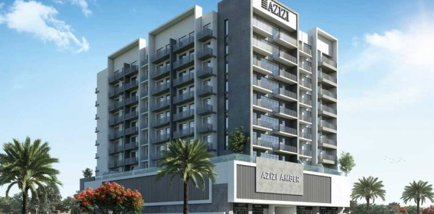 Квартира в AZIZI AMBER в Дубае, 2 спальни, 91.8м², № 31247
