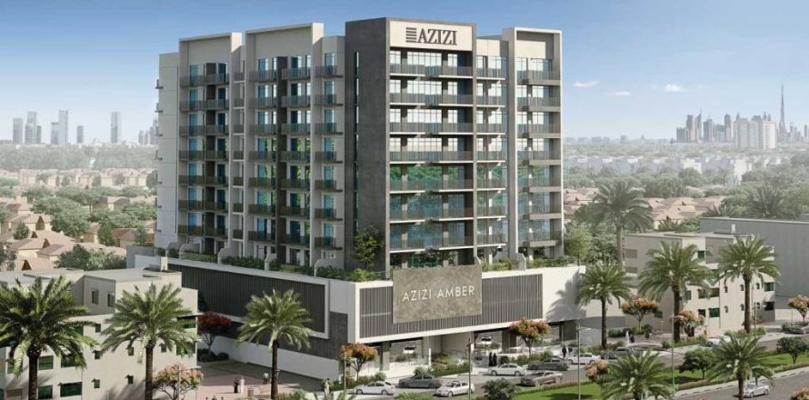 Квартира в AZIZI AMBER в Дубае, 1 спальня, 103.52м², № 31248