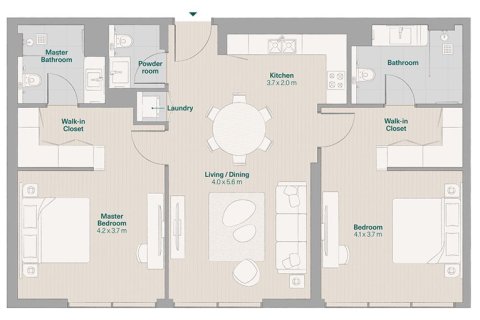 Appartement à Dubai, 1 chambre, 80 m², № 103553 - photo 2