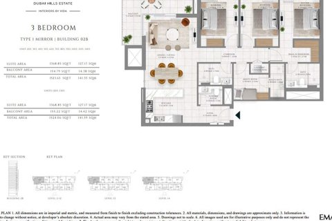 شقة في Marasi Business Bay, الخليج التجاري, دبي 3 غرف نوم, 141.49126900 م² رقم 12844 - صورة 12