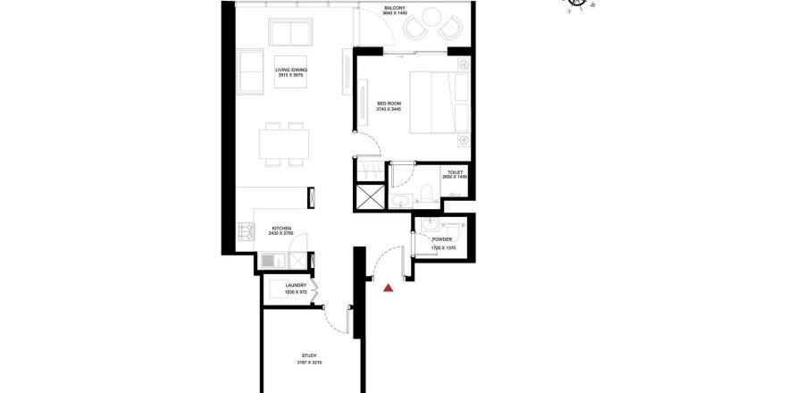 شقة في CREEK VISTAS HEIGHTS في Sobha Hartland, مدينة محمد بن راشد, دبي 1غرف نوم, 85.35 م² رقم 31052