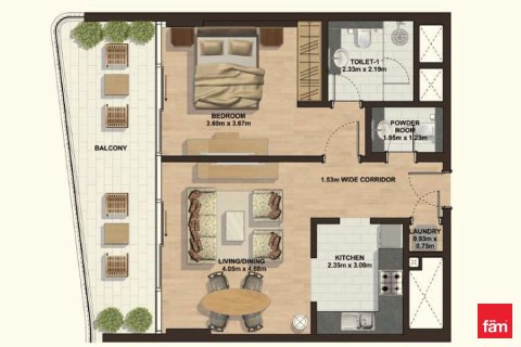 Apartment in Dubai 1 bedroom, 83.5 sq.m. № 54922 - photo 2