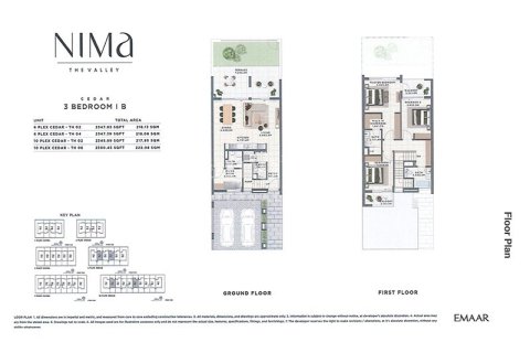 Townhouse in The Valley, Dubai 3 bedrooms, 183.11181300 sq.m. № 110454 - photo 3