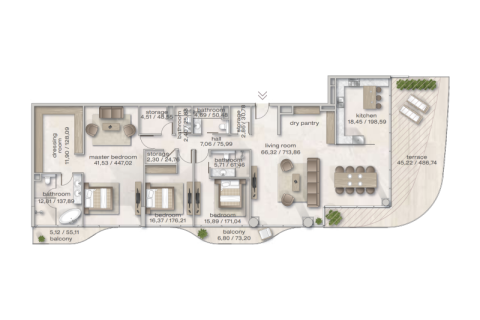 شقة في دبي 1غرف نوم, 68 م² رقم 92543 - صورة 11