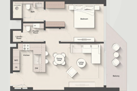 Apartment in Jumeirah Heights, Dubai 1 bedroom № 92533 - photo 5