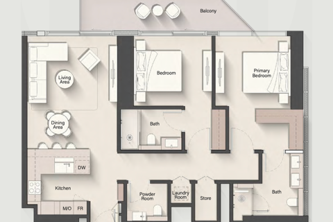 Apartment in Jumeirah Heights, Dubai 1 bedroom № 92533 - photo 6
