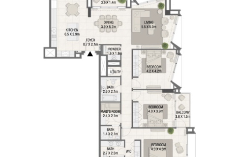 Apartment in Dubai Design District, Dubai 1 bedroom, 74 sq.m. № 92522 - photo 9