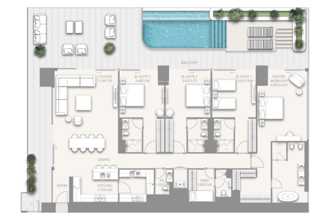 Apartment in Downtown Dubai (Downtown Burj Dubai), Dubai 1 bedroom, 104 sq.m. № 92492 - photo 11