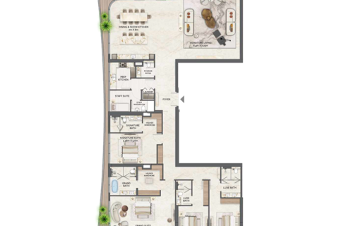Apartment in Downtown Dubai (Downtown Burj Dubai), Dubai 3 bedrooms, 384 sq.m. № 92484 - photo 8